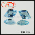 Fancy new design custom blue rhombus glass stone for decorative